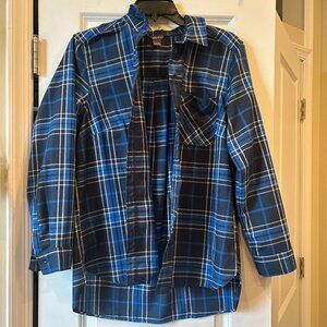 Eddie Bauer PL Classic Fit Blue Flannel